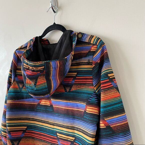 VOLCOM-ENEMY Lines Aztec/Tribal Lightweight Windbreaker (Size:Small) - Picture 14 of 16